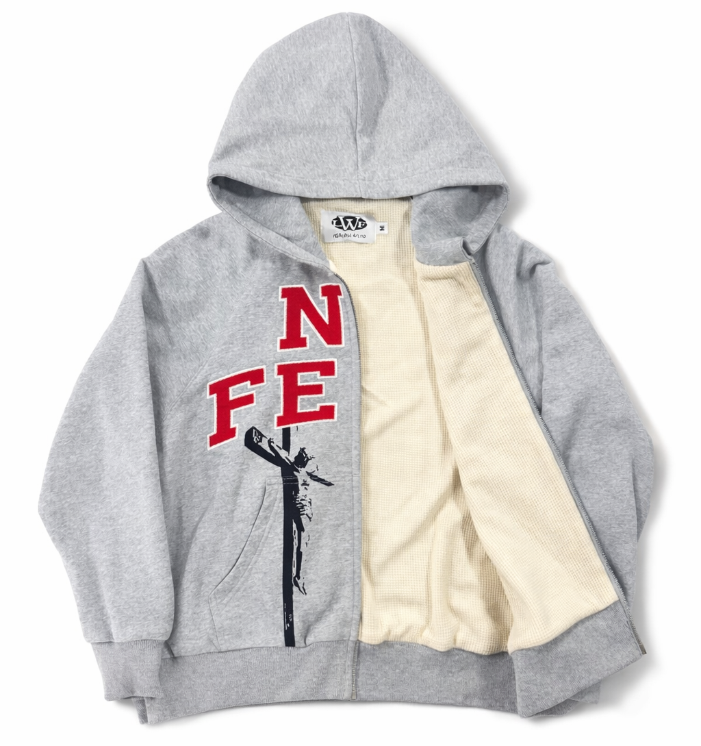 Thermal Lined “No Fear” Zip-Up